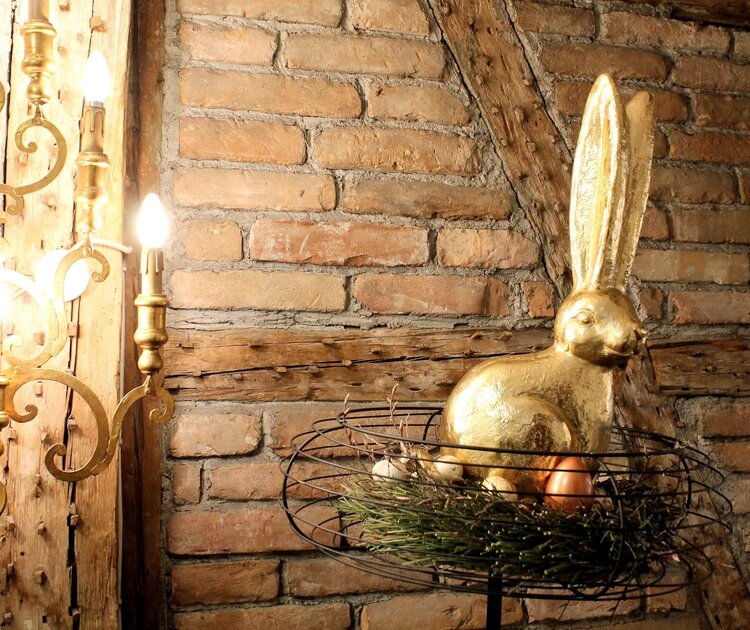 Dekoration mit Osterhase