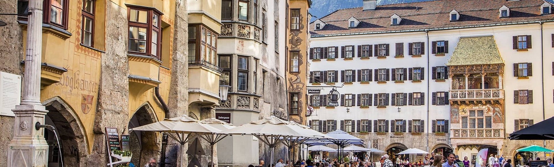 Blick auf das Goldene Dachl