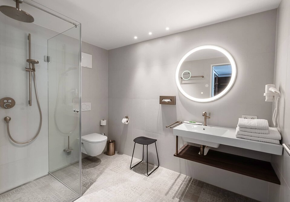 Blick in ein Badezimmer