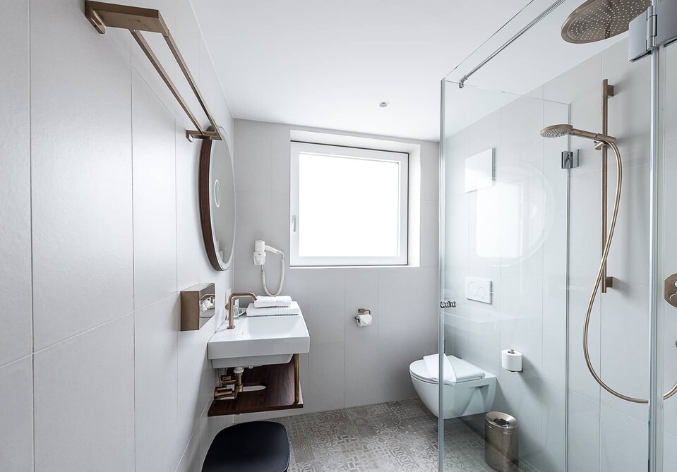 Blick in ein Badezimmer