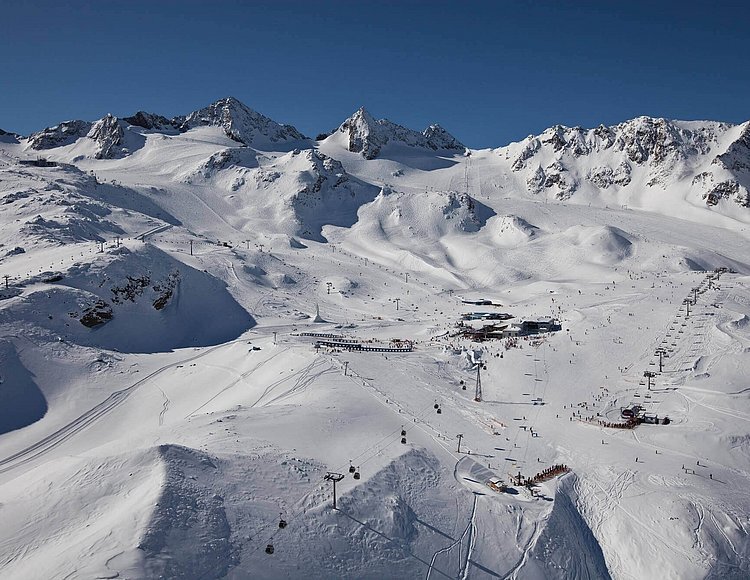 Stubaier Gletscher im Winter