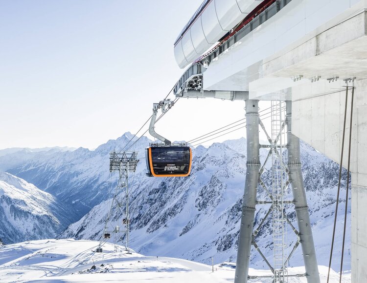 Gondel am Stubaier Gletscher